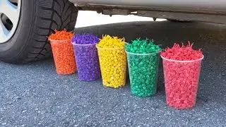 Experiment Car Vs Firecrackers & Water Balloons ! Crushing Crunchy & Soft Things by Car ! Experiment