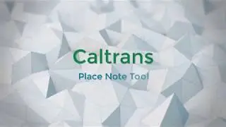 Place Note Tool Settings Window
