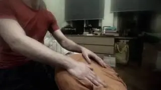 Урок игры на барабане джембе, тренировка.