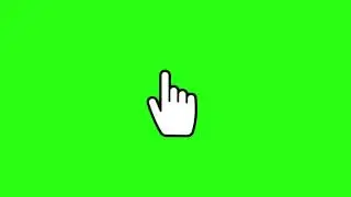Mouse click hand effect green screen।। click sound with mouse hand green screen 