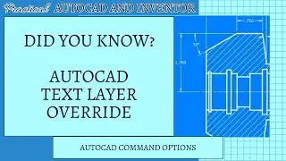 AutoCAD - Text Layer Override