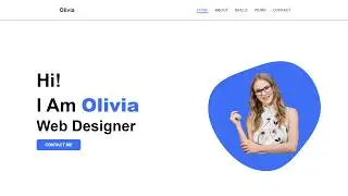 Responsive Personal Portfolio Website using HTML and CSS only - Step by Step Tutorial