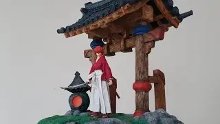 Diorama Samurai X Kenshin ( Traditional Japanese Gate)