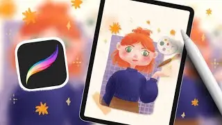 TUTO PROCREATE | Dessine ton portrait avatar minimaliste !