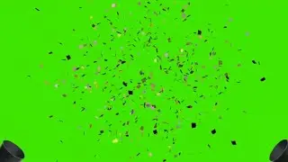 Celebration green screen with sound effect | Birthday /party celebration 🎉| Green screen |