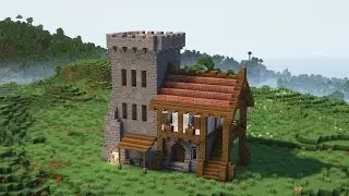 Большая средневековая таверна в MINECRAFT