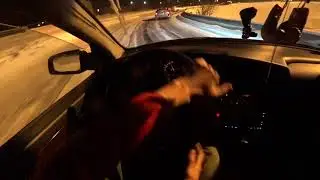 АВАРИЯ bmw / Зимний дрифт на OPEL OMEGA / Drift night