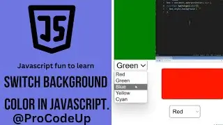 How to Switch Background Color in JavaScript. || javascript fun to learn 