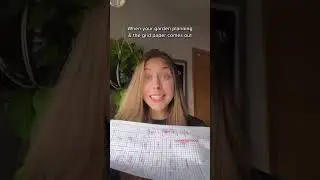 When garden planning meets grid paper. 