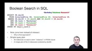 Lecture 15 Part 4 Inverted Indexes and Boolean Logic