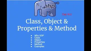 #17 PHP Tutorial OOP -  Class, Object, Property and Method for Object Oriented Programming