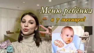 МЕНЮ РЕБЁНКА В 7 МЕСЯЦЕВ 🥣 | Что мы едим в течении дня?!🍆