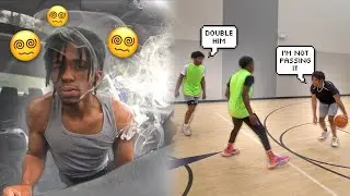I HIT THE BLINKER BEFORE THIS HOOP SESSION 🍃🏀