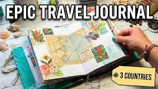 FULL Travel Journal Flip Through: Belize, Curacao & Costa Rica!