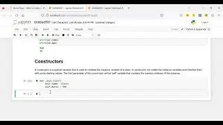 Python Tutorial: Exploring Constructors, Destructors, and Variable Types 