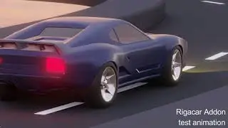 Car Animation with Rigacar Addon
