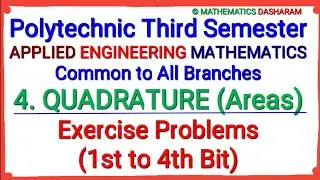 Quadrature (Areas)#Exercise Problems (1st to 4th Bit)#Polytechnic 3rd Semester