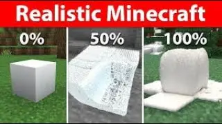Realistic Snow You Never seen In | Minecraft |