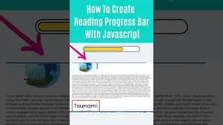 How To Create Reading Progress Bar with Javascript