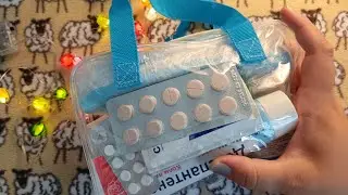 АСМР Собираю аптечку 💊🩹 Звуки лекарств, шепот
