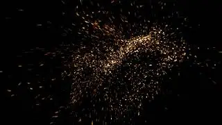Golden background  - Gold Dust  - Particles  background - Free Overlay Stock Footage
