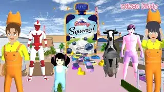 Giant Strawberry Milk Flood Targets Baby Seline at the Cimory House | Yuta Mio | Sakura School