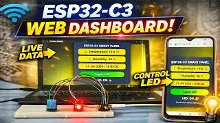 ESP32-C3 IoT Web Server with Live Sensor Data & LED Control