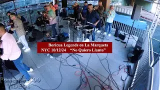 Boricua Legends en La Marqueta, NYC 10/12/24 - canta Luisito Rentas -  