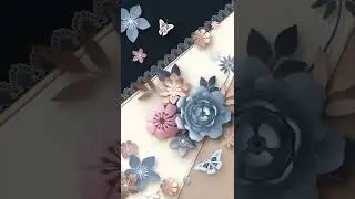 Advanced beige colored paper flower