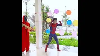 #shorts Sprider-Man In Real life SQUID GAME Million Dollar Reward Break Balloon 2