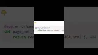 Flask Custom Error Pages #developer #programming #code #python #cleancode #flask
