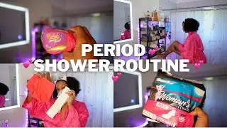 2024 PERIOD SHOWER ROUTINE for girls - stay fresh, smell good, products, hygiene, pain, advice &