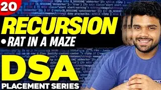 Ep20 - Rat in a Maze | Recursion | DSA series by Fraz | Notes available in description