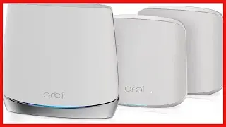 NETGEAR Orbi Whole Home Tri-Band Mesh WiFi 6 System (RBK653) – Router with 2 Satellite Extenders,