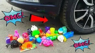 ЖЕСТЬ!! РАЗДАВИЛ 34 ИГРУШКИ АНТИСТРЕСС, СЛАЙМ ,СЛИЗЬ, ЛИЗУНА,СКВИШИ, КОЛЁСАМИ МАШИНЫ/ЭКСПЕРИМЕНТ