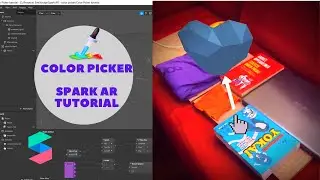Spark AR Tutorial | Color Picker for 3d Object texture | Screen tap Filter