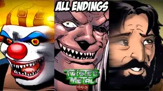 TWISTED METAL HEAD-ON EXTRA TWISTED EDITION - All Endings