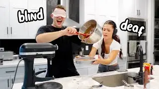 BLIND & DEAF BAKING CHALLENGE!!