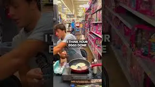 WE COOKED A MEAL INSIDE OF WALMART!