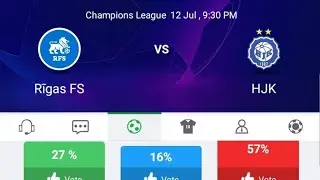 UEFA Champions League Rigas FC vs HJK Live Match Today #kheladula_খেলাধুলা