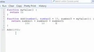Function with Default Parameter Values in JavaScript EcmaScript 6