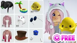 *HURRY* GET 9 FREE HAIR & CUTE ITEMS NOW 😲 Roblox