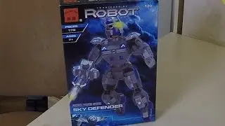Типа лего робот / like lego robot - собираем конструктор. Давид и Даня.