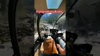 Flying helicopter with my best friend