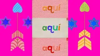 Endless Spanish Side Word aqui | Inversion Color Effect | Bevel Effect | RGB Filter & Gmajor Effect.