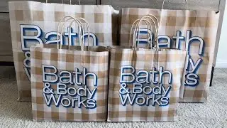 HUGE B&BW 75% OFF SUMMER HAUL‼️❤️ #selfcare #beauty #haul #bathandbodyworks #sas #ginghamglow