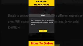 Unable to connect server, please check your network connection How To Solve