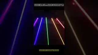How do laser lights create different colors?