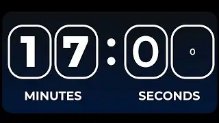 17 Minutes Timer Count Down Alarm Clock | 1020 Seconds