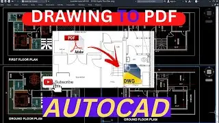 How to Convert AutoCAD file into PDF file | DWG to PDF file | Autocad tutorial||Autocad file to pdf|
